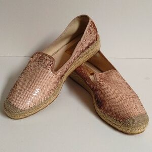 Vidorreta Pink Sequin Espadrille 41